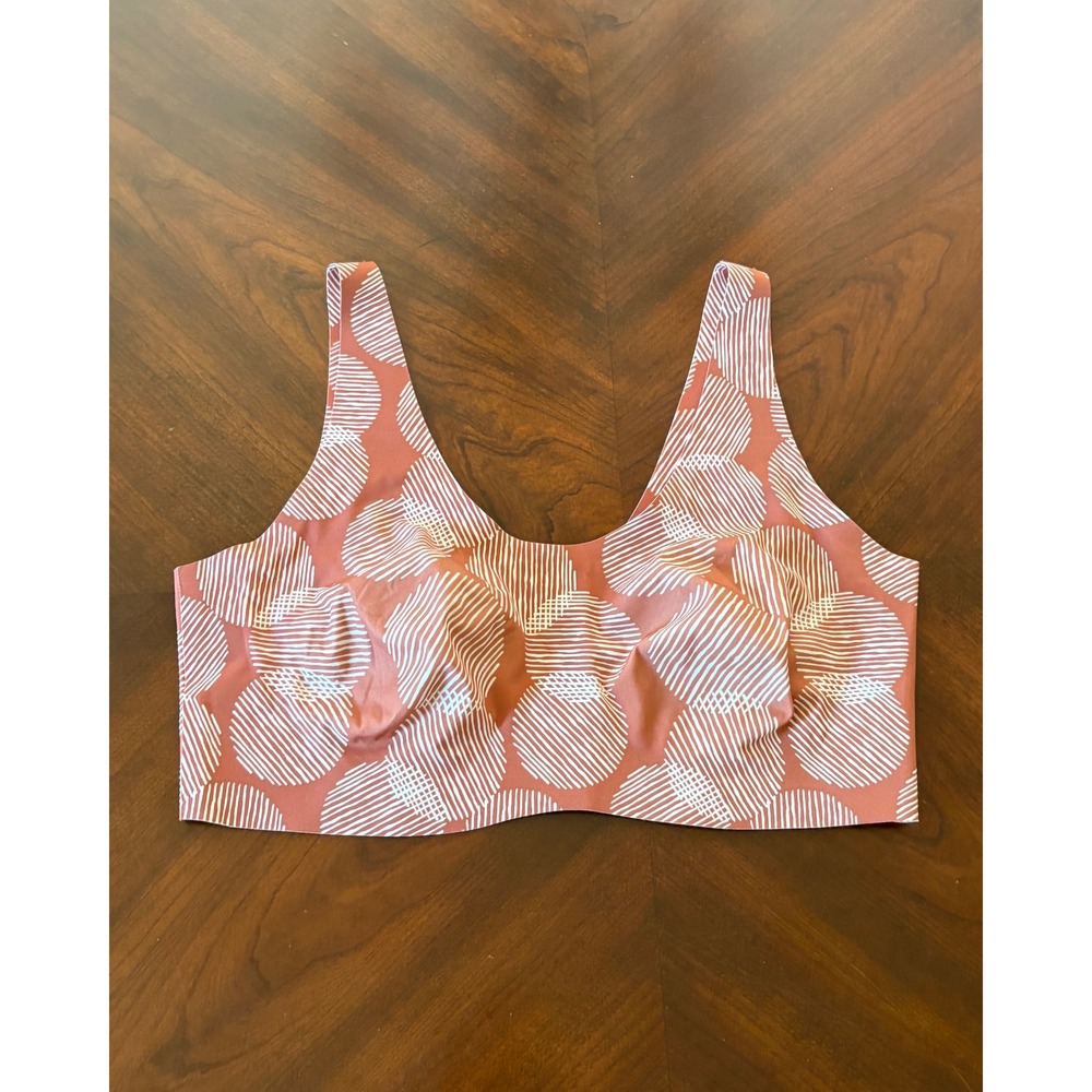 Knix Pullover Wireless Evolution Bra L+ Geometric Retro Print 36D 36DD 36E/DDD